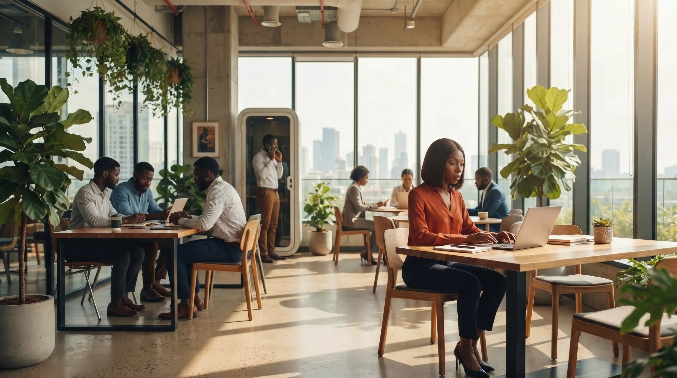 Co-working campus interior